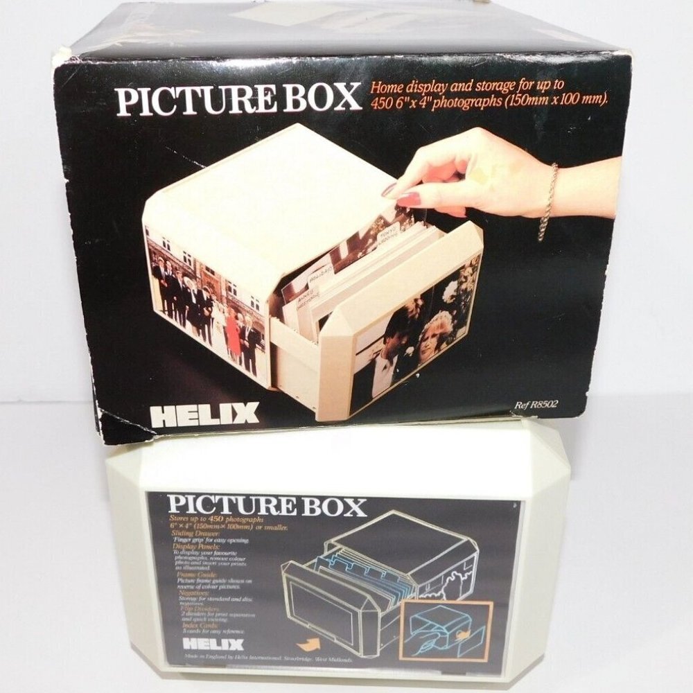 Vintage HELIX 450 Picture Box Photo Display and Storage Box UNUSED